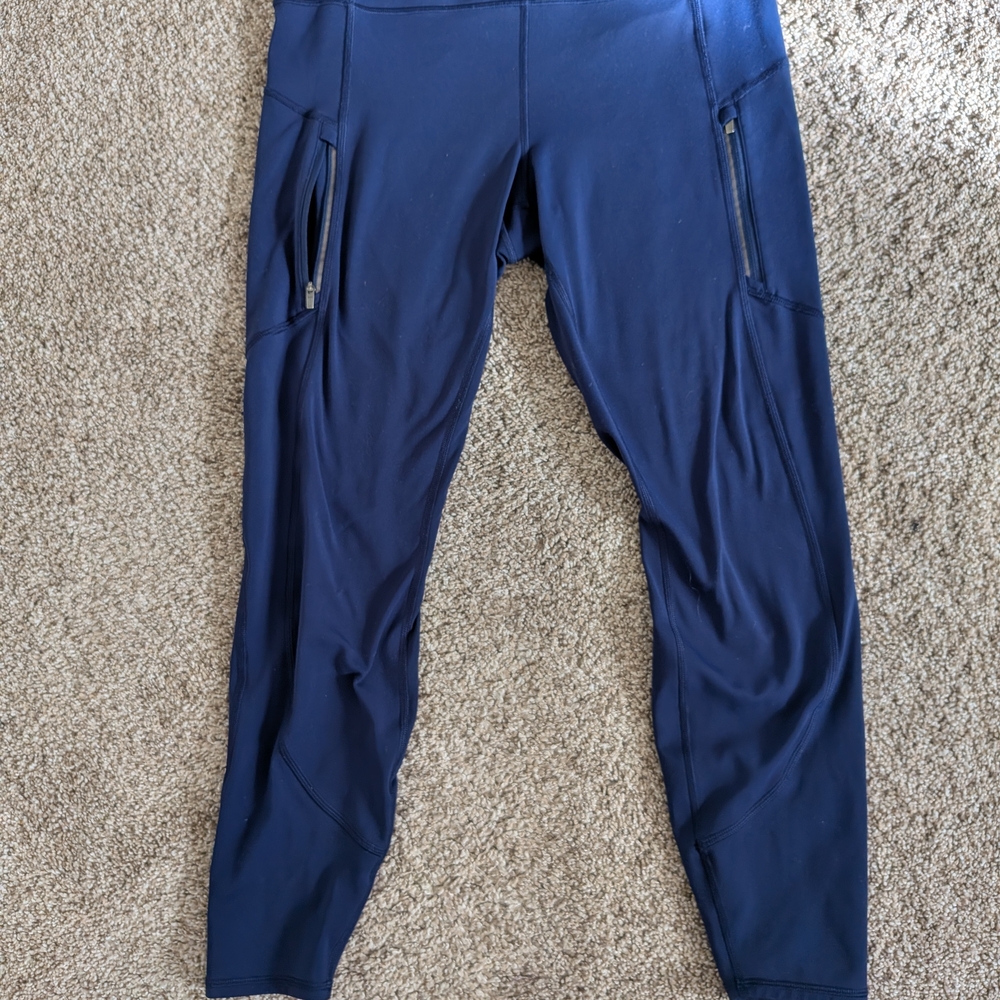 Athleta Navy Rainier Tights L